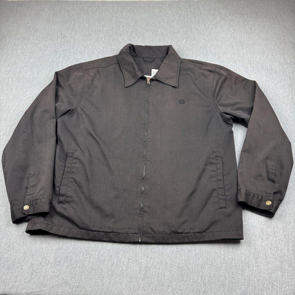 Vintage‎ Element Burley's Jacket Mens Large Black Duck Canvas Full Zip Workwear